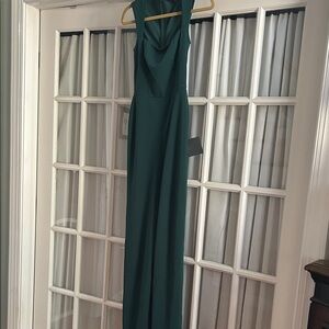 Lulu's Teal Sleeveless Jumpsuit